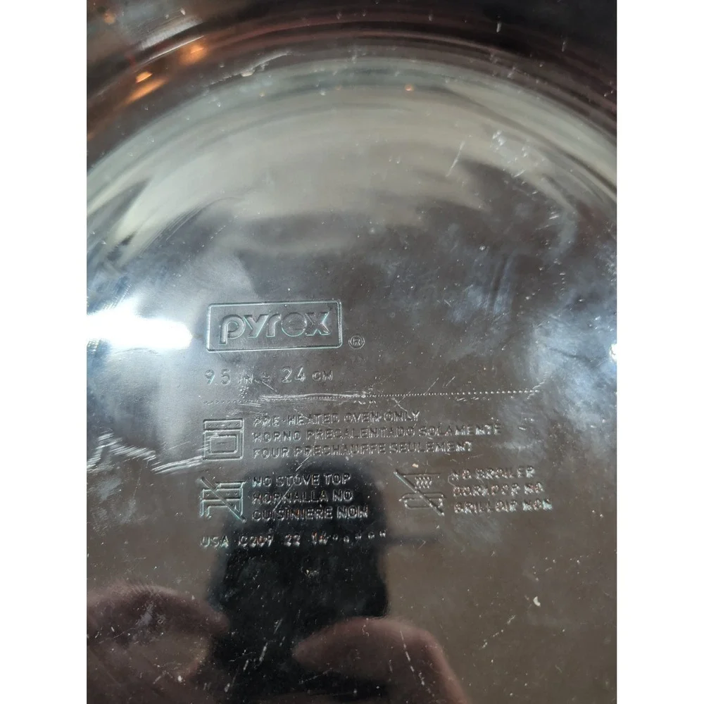 Pyrex clear glass